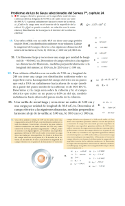 Problemas de Ley de Gauss (1)