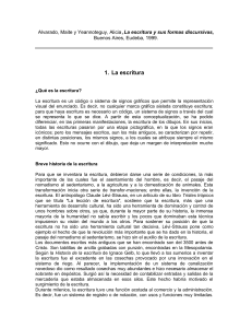 La Escritura y sus Formas Discursivas: Definición e Historia