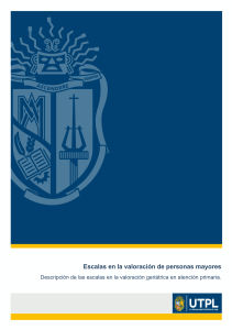 Escalas de valoración y los grandes síndromes geriátricos