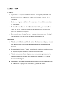 Análisis FODA Carpintería: Fortalezas, Debilidades y Estrategias