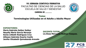 Terminología en Adultos Mayores: Presentación Educativa