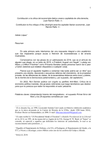 204. Contribution to the critique of the ultra/right anarcho-capitalist Iberian economist, Juan Ramón Rallo (I) – 204.  Contribución a la crítica del economista ibérico anarco capitalista de ultra derecha, Juan Ramón Rallo (I) 