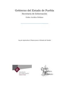 Ley de Agricultura Urbana para el Estado Puebla 30122013