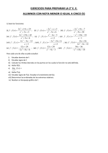 EJERCICIOS PARA PREPARAR LA 2° E. E.; NOTA MENOR A 6