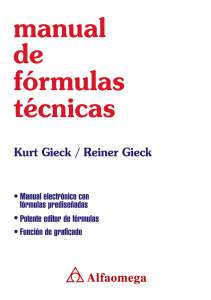 Manual de Fórmulas Técnicas: Guía Completa