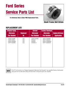 ALTERNADOR OVERHAUL