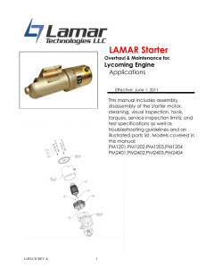 Starter LAMAR PM-2401