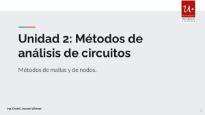 21. Método de mallas y nodos. Fuentes dependientes.