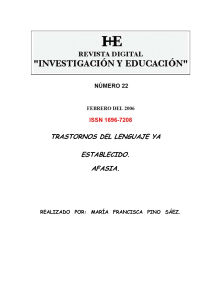 Afasia: Trastornos del Lenguaje y Evaluación