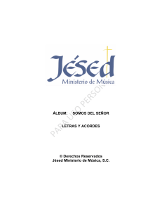 letras cd somos del senior-Jesed