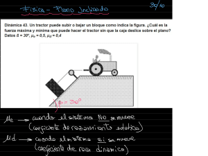 Física: Plano Inclinado - Fuerza Máxima y Mínima