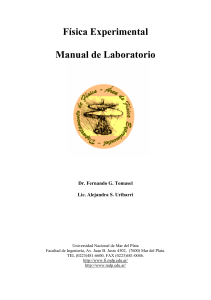 Manual de Laboratorio de Física: Medición y Análisis de Errores