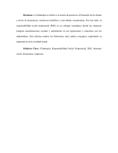 q es la filontropia la diferencia entre responsabilidad social empresarial