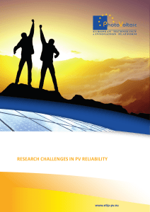 Research Challenges in PV reliability