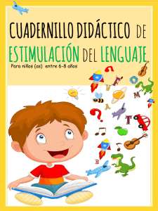 Cuaderno de Estimulación del Lenguaje para Niños de 6-8 Años