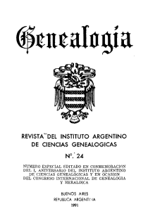 Revista del Instituto Argentino de Ciencias Genealógicas No. 24