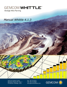 Whittle 4.1.3 Manual Basico