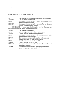 Comandos básicos para AutoCAD