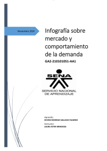 Infografía sobre mercado y comportamiento de la demanda.