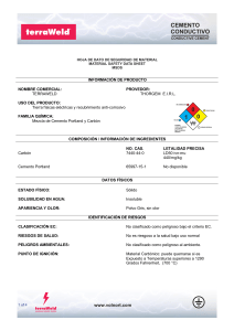 MSDS Cemento Conductivo terraWeld - Hoja de Seguridad