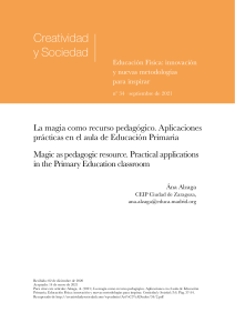 LA MAGIA COMO RECURSO PEDAGOGICO