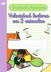 Velocidad Lectora: Cuadernillo de Ejercicios de Lengua