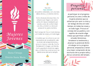 Progreso Personal Mujeres Jóvenes: Folleto Inspirador