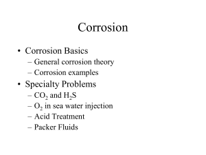 Corrosion in Petroleum Industry: Causes & Prevention