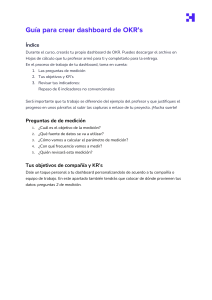 Guía para crear Dashboard de OKR's