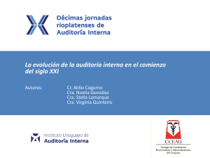 LA EVOLUCION DE LA AUDITORIA INTERNA EN EL COMIENZO DEL SIGLO XXI