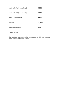 Presupuesto trajes