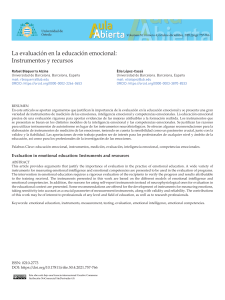 Evaluación en Educación Emocional: Instrumentos y Recursos