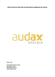 Audax: Gestión de Recursos Humanos y Prácticas