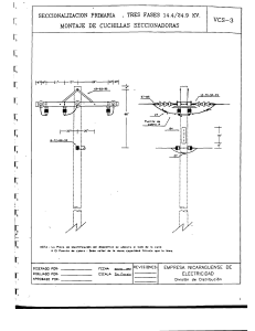 Extracto Norma ENEL - Montaje de seccionadoras en líneas trifásicas 24.9kV