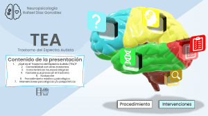 Neuropsicología del TEA: Presentación Completa