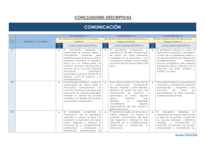 COM Conclusiones Descriptivas 6º