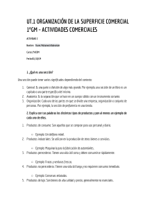 Tarea: Organización Superficie Comercial - 1º ACOM