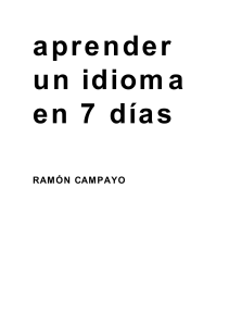 Ramon Campayo Aprende Un Idioma en 7 Dia