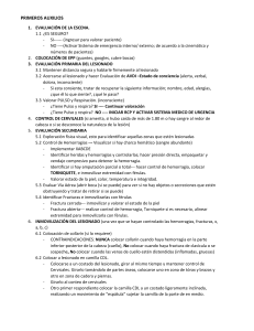 Guía de Primeros Auxilios: Evaluación y Tratamiento Inicial