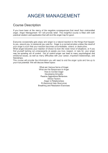 Anger Management Course Description & Topics