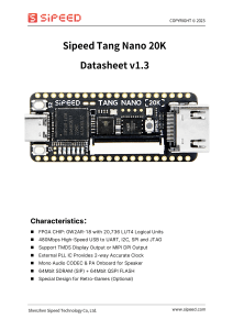 Sipeed Tang nano 20K Datasheet V1.3-en US