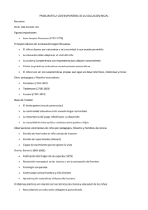 Educación Inicial: Problemática Contemporánea (Siglos XVIII-XIX)