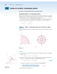 Integracion cambio de variable coordenadas polares