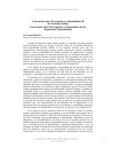 Convención sobre Prerrogativas e Inmunidades de la ONU