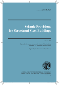 ANSI AISC 341-16 Seismic provisions for structural steel buildings