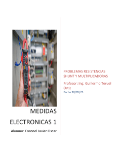 Problemas de Resistencias Shunt y Multiplicadoras