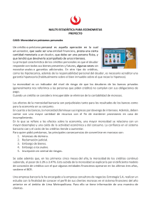 Proyecto Morosidad Préstamos: Estadística para Economistas