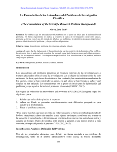 2012 Abreu, J. L. La Formulación de los Antecedentes del Problema de Investigación Científica1