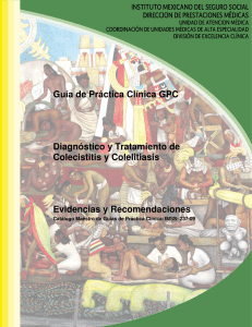 Colecistitis y Colelitiasis: Guía de Diagnóstico y Tratamiento