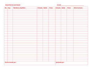 Registro de Asistencia